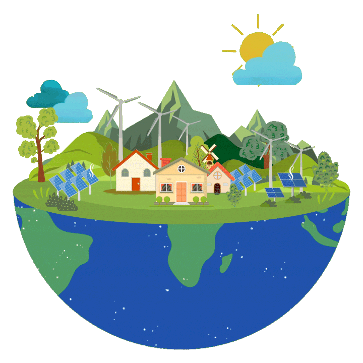 Commercial solar financial savings animation
