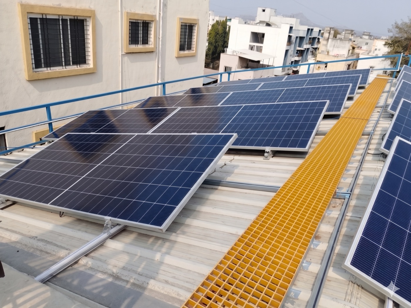 Corporate office building with solar