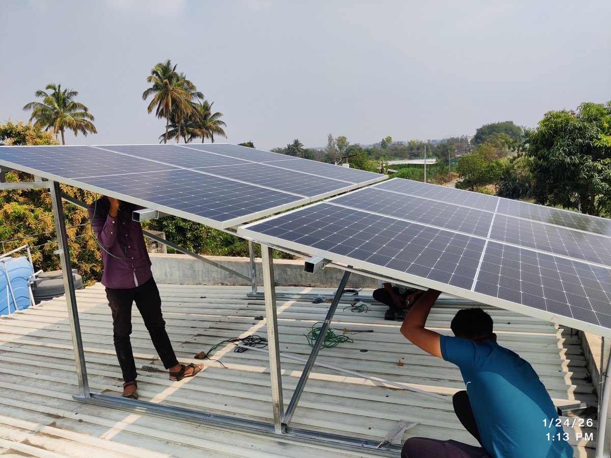 Prompt Solar rooftop installation completed in Pune