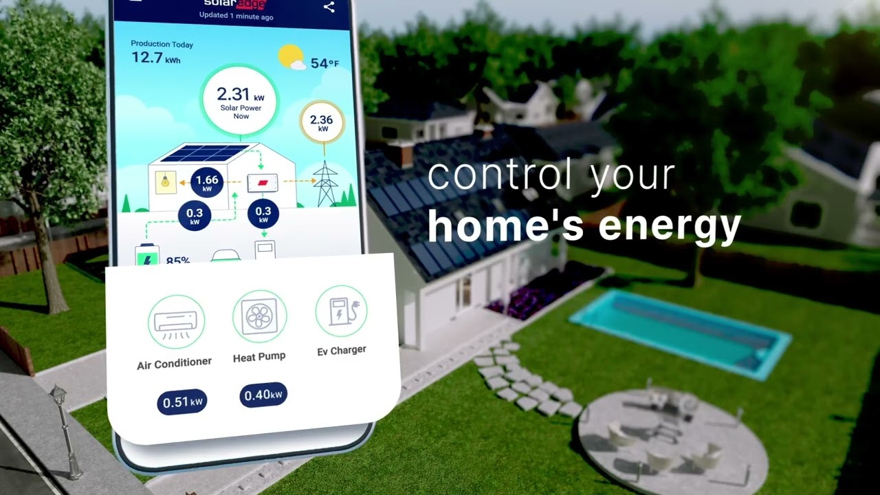 SolarEdge monitoring app on mobile